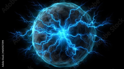 Radiant sphere of electric energy.