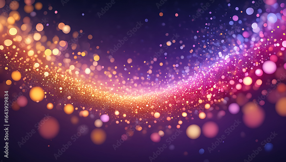 Obraz premium Abstract cosmic dust with vibrant colors creating a mesmerizing visual spectacle for modern futuristic backgrounds and digital artwork designs