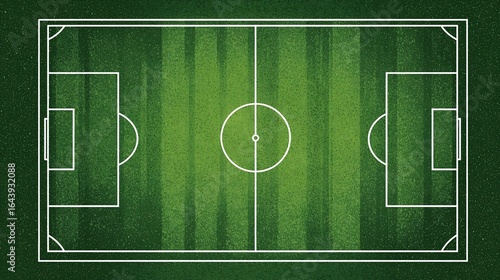 Soccer Field Layout Illustration Overhead