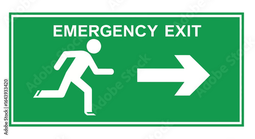 Emergency Exit Sign Guide to Safety and Evacuation Route for Buildings and Structures