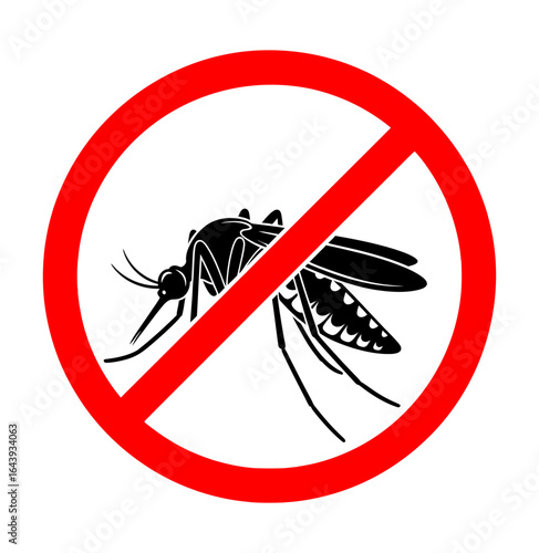 Mosquito prohibition symbol, essential for effective pest control, promoting global public health, and ensuring a safer environment.
