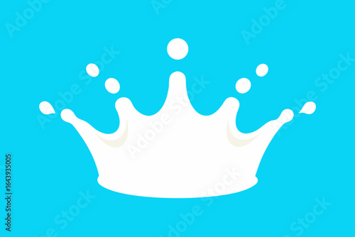 milk splash isolated on white