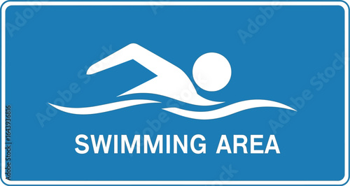 Swimming Area Sign A Guide for Pool Safety and Designated Swimming Zones