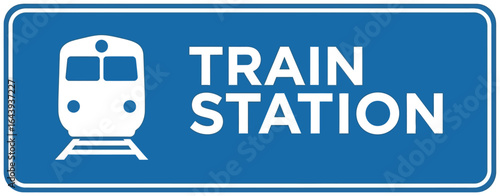 Signage for a Train Station Informative and Directional Guidance for Travelers and Commuters.