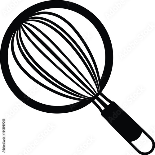 vector illustration of a whisk