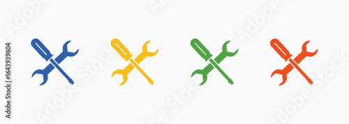 Maintenance Icon Set Color Multiple Style Collection