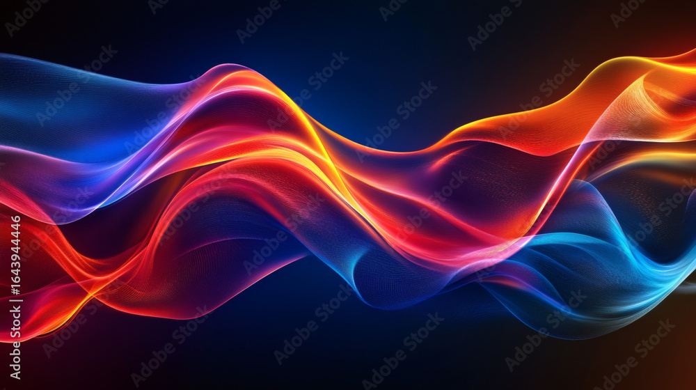 Abstract design with vibrant flowing lines. Abstract design with vibrant flowing lines.