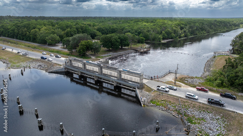 Obraz na płótnie Rodman Reservoir Dam in Putnam County, Florida