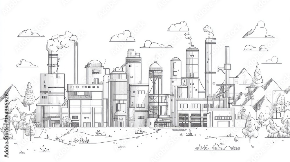 Obraz premium production sliding factory