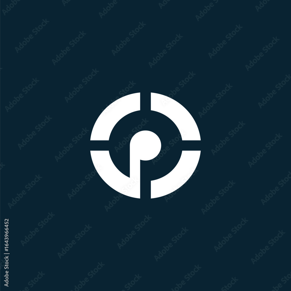 Initial letter OP, PO logo design vector illustration Initial letter OP, PO logo design vector illustration