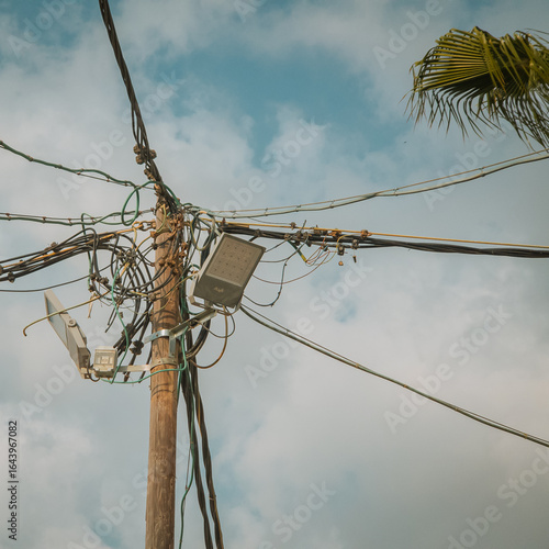 power lines and wires