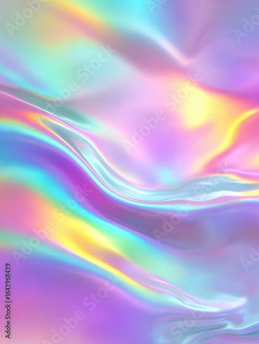 Wallpaper Mural holographic abstract background in pastel  neon color design Torontodigital.ca
