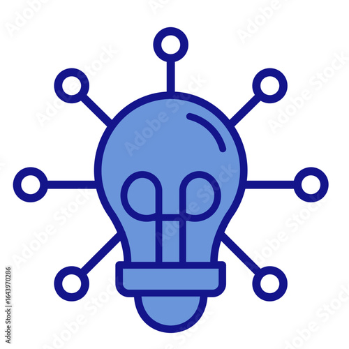 Idea Network  Icon Element For Design