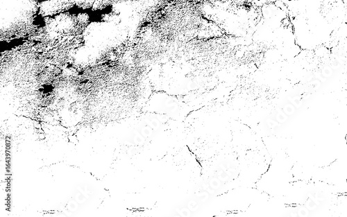 Abstract grunge grey dark stucco wall background. Splash of black and white paint. Art rough stylized texture banner, wallpaper. Backdrop with spots, cracks, dots, chips. Monochrome print