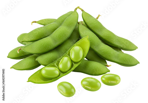 Wallpaper Mural Fresh green soybeans in pods healthy food ingredient and plant based nutrition Torontodigital.ca