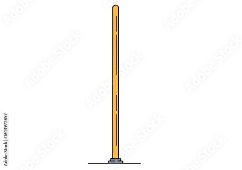 A stylized, vertical dance prop illustration against a pale purple background. Clean lines and a modern aesthetic make this prop ideal for festival or event visuals.