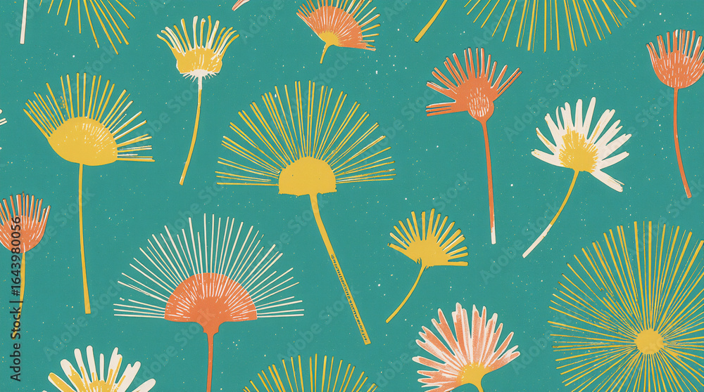 Obraz premium seamless floral pattern