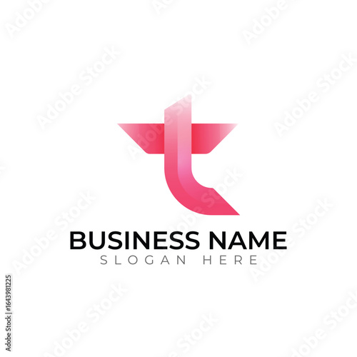 Free Download Modern Blue Letter T Logo Design for Technology or Corporate Branding - GFXLoad