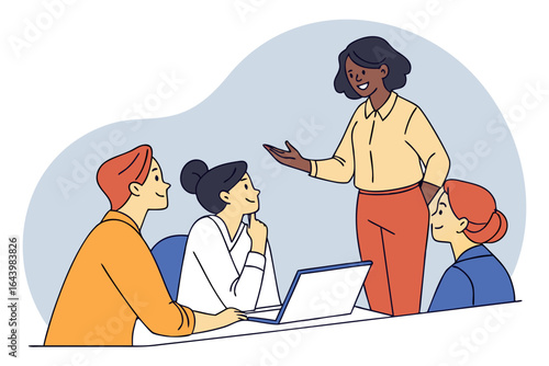 Boss’s Day image showcasing supportive leadership and employee appreciation, ideal for workplace culture and team-building content.