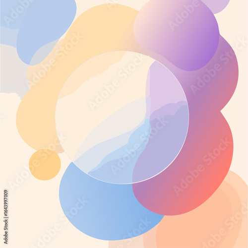 글래스포피즘스타일 배경이미지