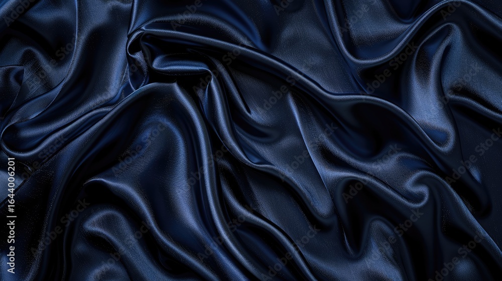 Fototapeta premium dark navy satin fabric background