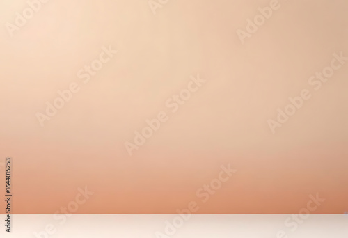 Soft peach gradient studio background with floor