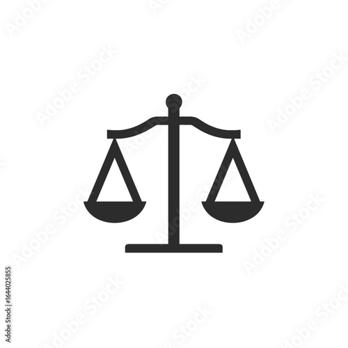 A balance scale representing justice and law.
