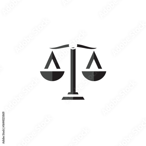 A Symbol of Balance and Justice: A Conceptual Scale Icon.