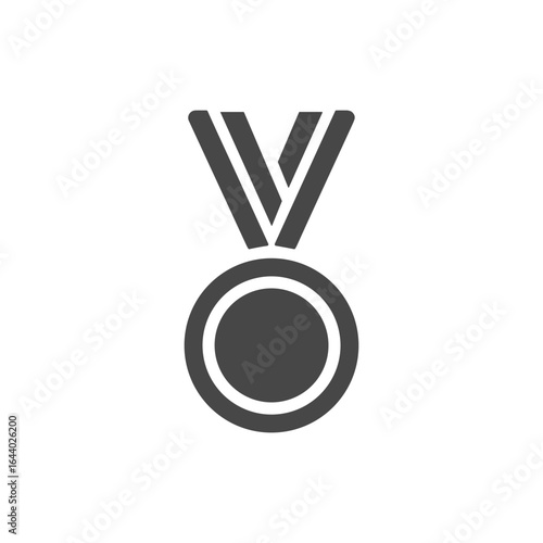 An iconic medal in a minimalist style.