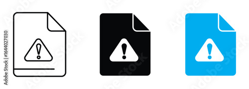 Incident Report Icon set , vector illustration.