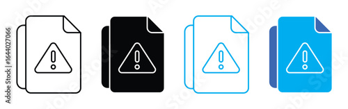 Incident Report Icon set , vector illustration.
