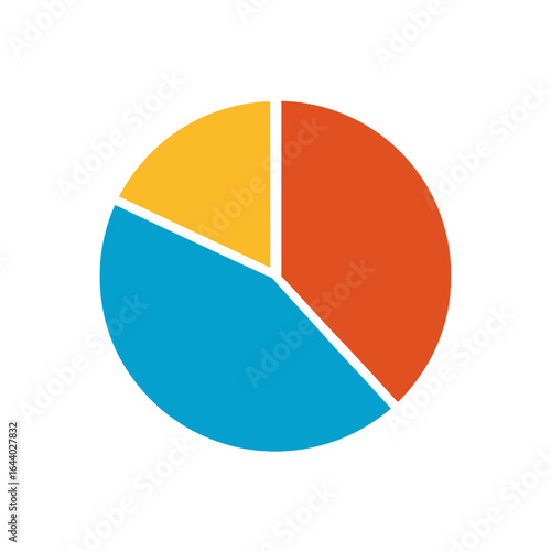 Free Download Colorful pie chart showing data distribution. - GFXLoad