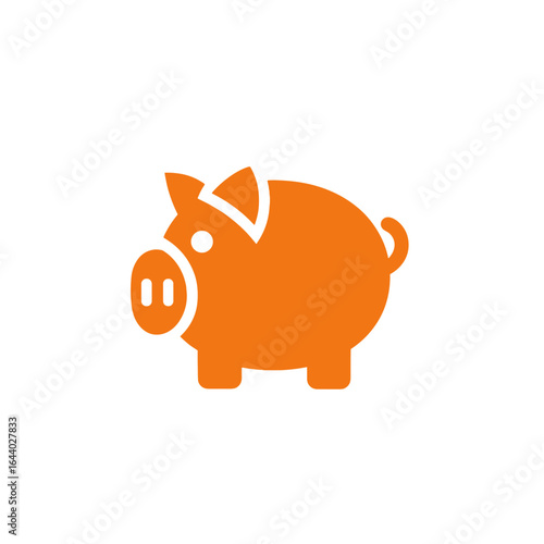 A simple and stylized piggy bank icon, representing savings and financial security.