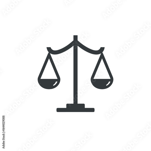 A symbolic illustration of balance and justice represented by the scales of justice.