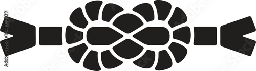 Secure Carrick Bend Knot Icon for Strength and Connection.