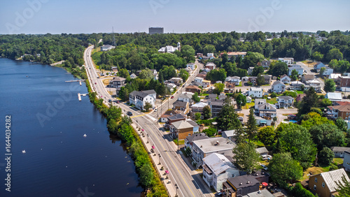 Bild auf Leinwand Promenade du Capitaine , Shawinigan Quebec Canada
