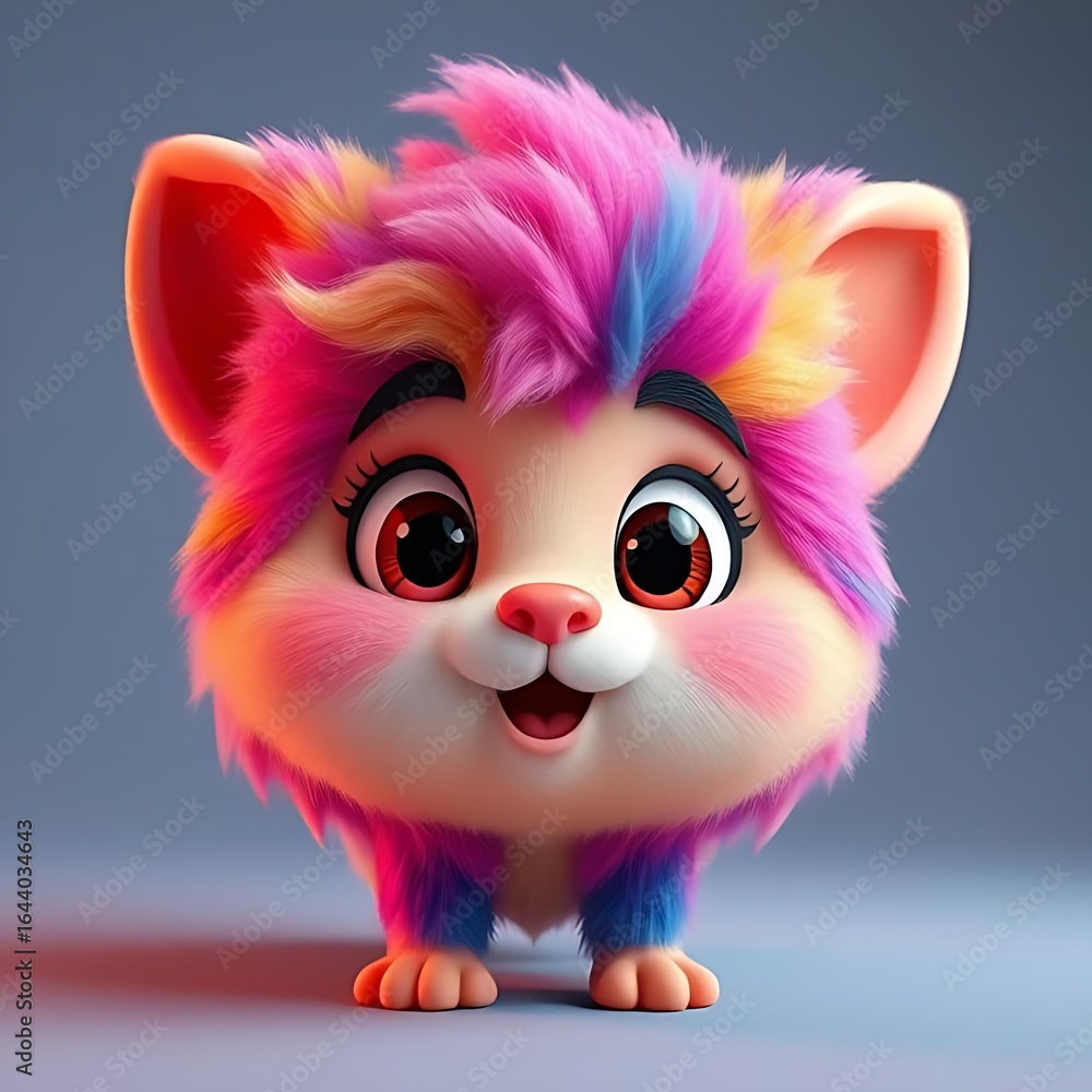 Obraz premium toy mouse on white background