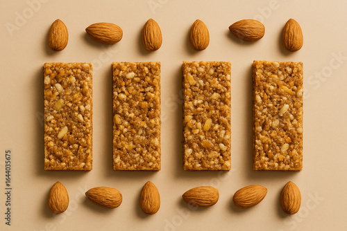 Indulge in wholesome energy with delicious almond granola bars perfect for a healthy snack or post-workout treat providing natural goodness and satisfying crunch