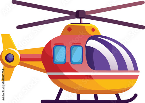 Helicopter vector illustration