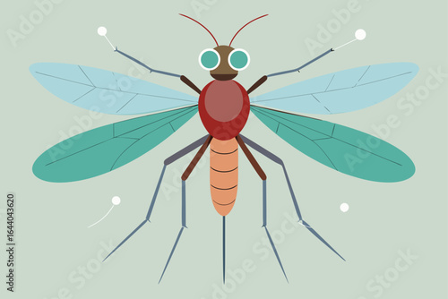 red bug vector illustration