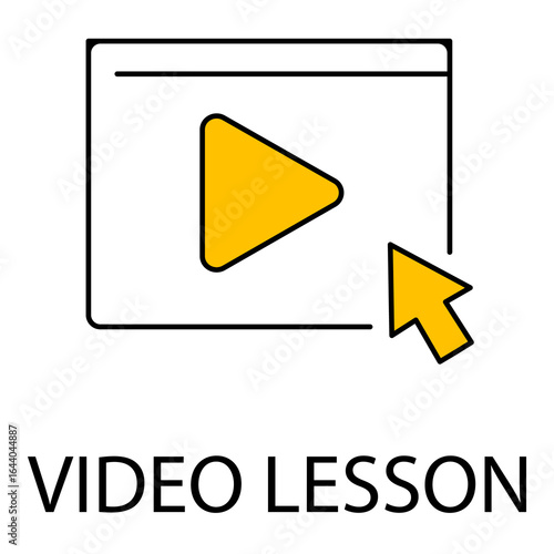 Video Tutorial Lesson Vector Icon For Education Free Download Video Tutorial Lesson Vector Icon For Education - GFXLoad