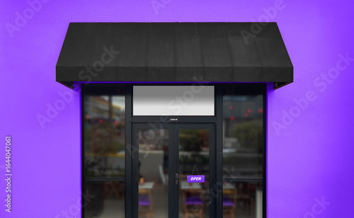 Vintage Fast Food Classic Shop Facade Mockup