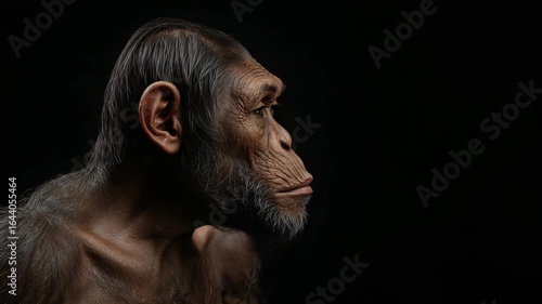 A Realistic Artistic Depiction of an Early Human Ancestor in Detail