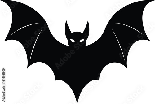 Flying Bat Silhouette Icon
