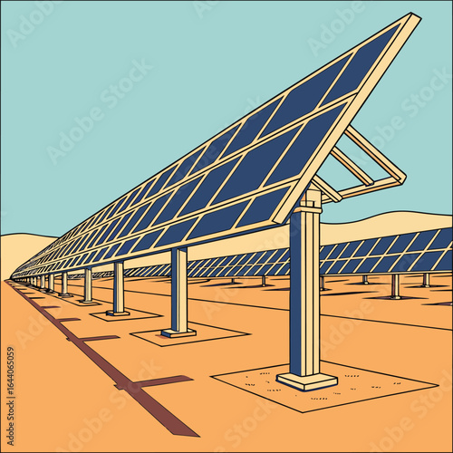 Solar panels on roof
