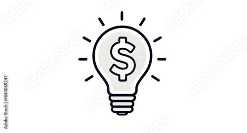 bright financial concept, economy idea, dollar icon bulb, banking innovation, financial technology idea, profitable idea, money startup concept, creative investment, budget planning idea, money light,