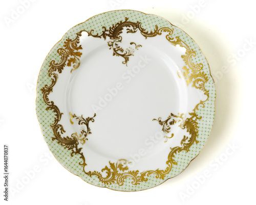 Decorative Plates On White Background