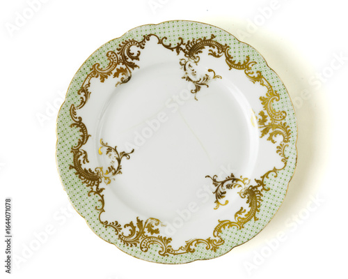 Decorative Plates On White Background