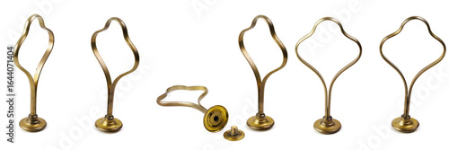 vintage serving plate carrier with bronze handle