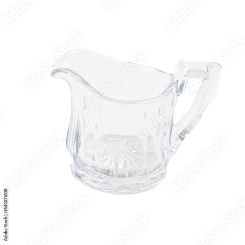 Crystal Dishes on a White Background